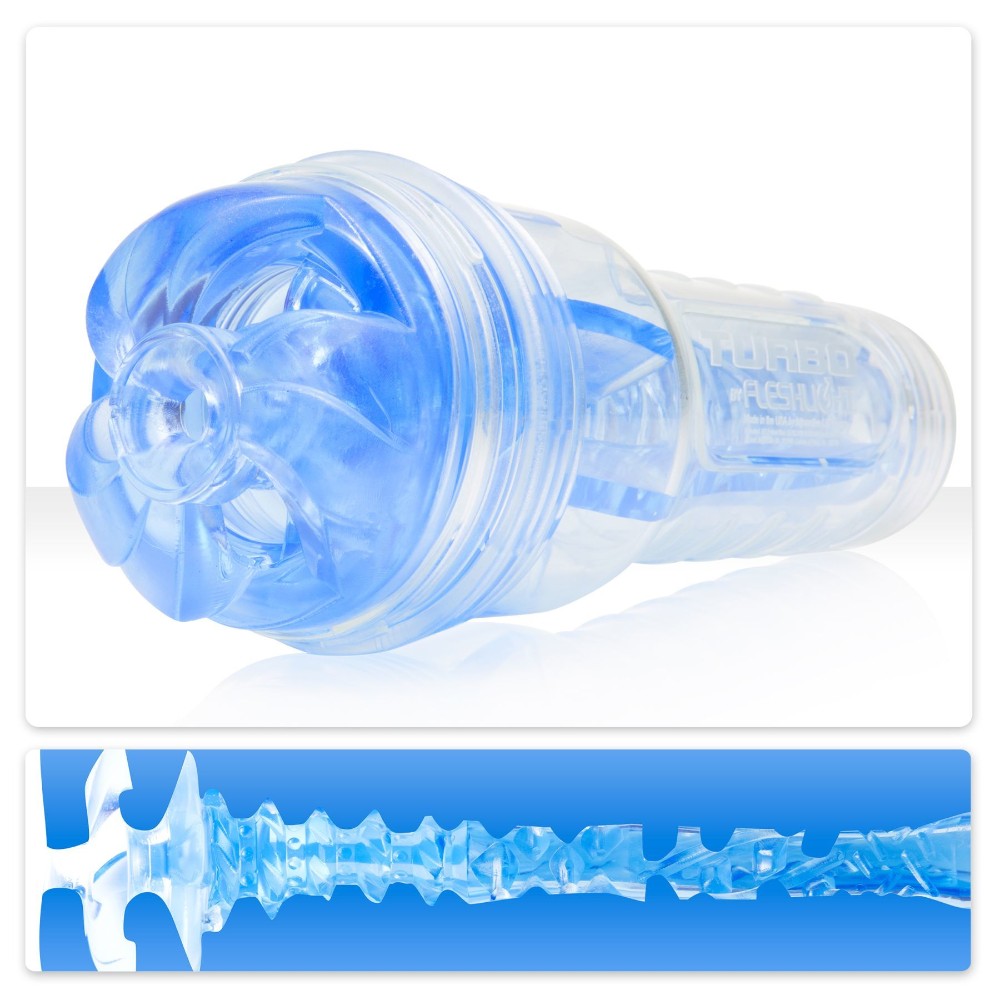 Мастурбатор Fleshlight Turbo Thrust Blue Ice (імітатор мінету) - зображення 1