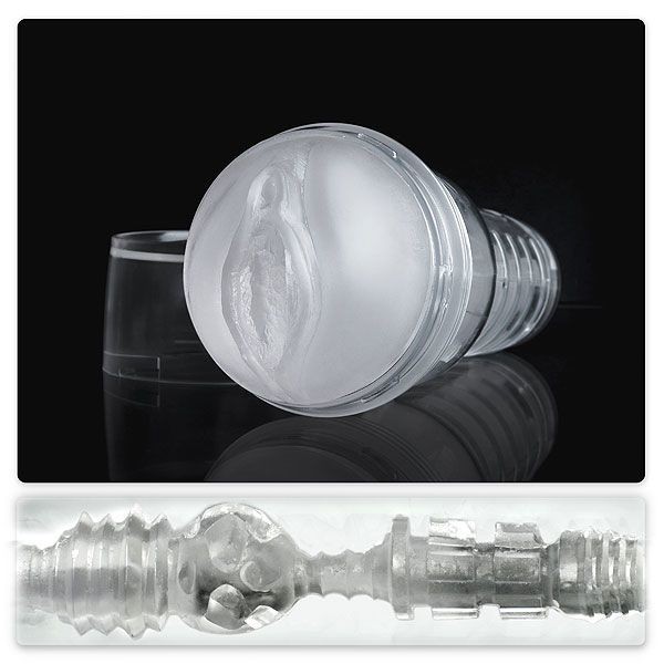 Мастурбатор-вагіна Fleshlight Ice Lady Crystal, напівпрозорий матеріал і корпус - зображення 1