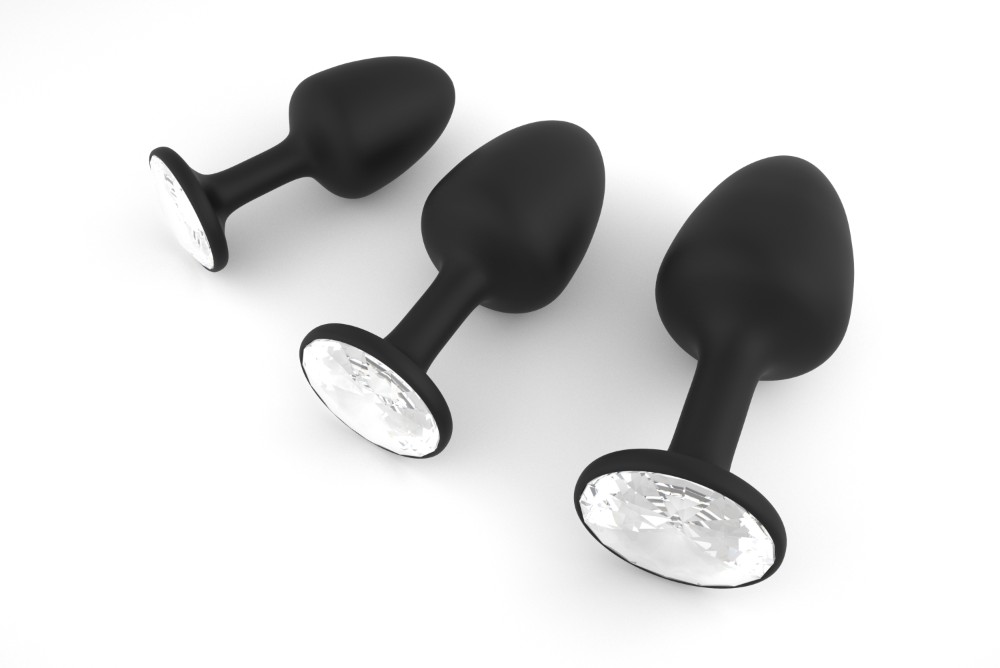 Анальна пробка Dorcel Geisha Plug Diamond L з кулькою всередині, створює вібрації, макс. діаметр 4см - зображення 1