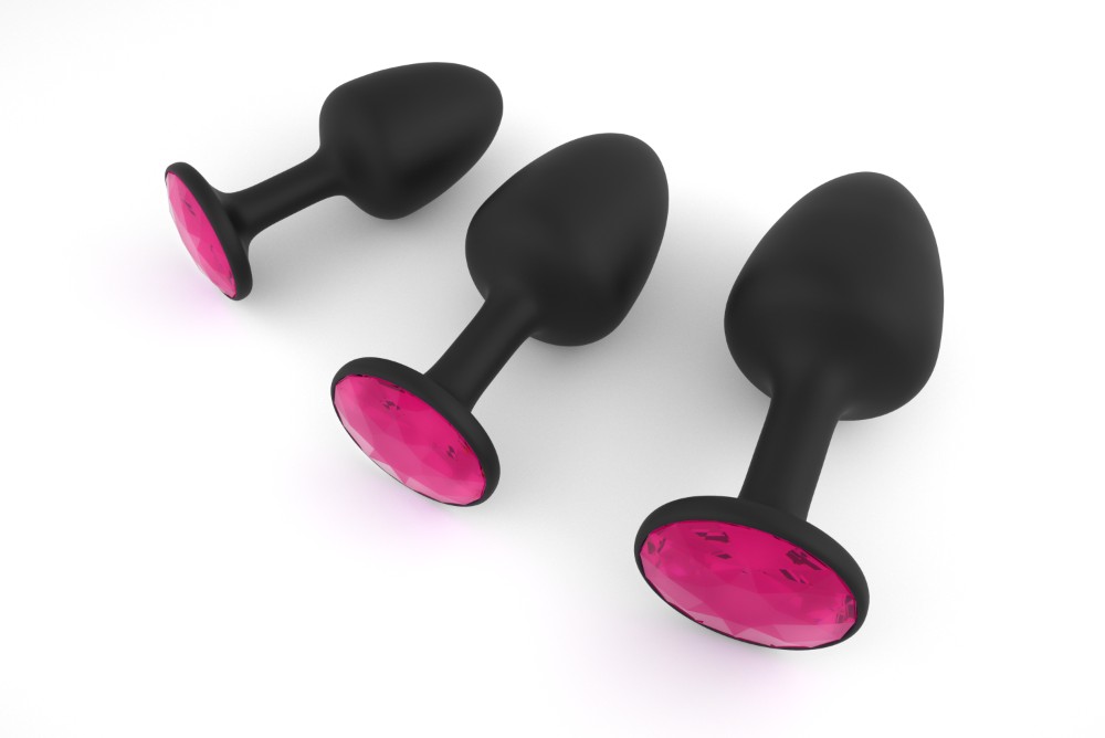 Анальна пробка Dorcel Geisha Plug Ruby L з кулькою всередині, створює вібрації, макс. діаметр 4 см - зображення 1