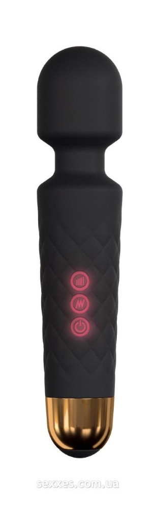 Мінівібромасажер Dorcel Wand Wanderful Black потужний, водонепроникний, 18 режимів роботи - зображення 1