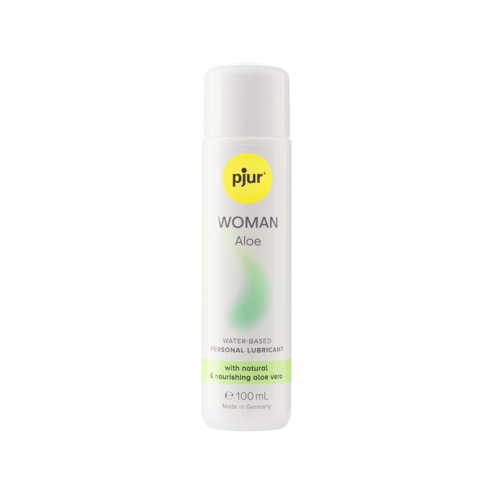Лубрикант на водній основі pjur Woman Aloe 100 мл, з екстрактом алое, зволожувальний, без парабенів - зображення 1