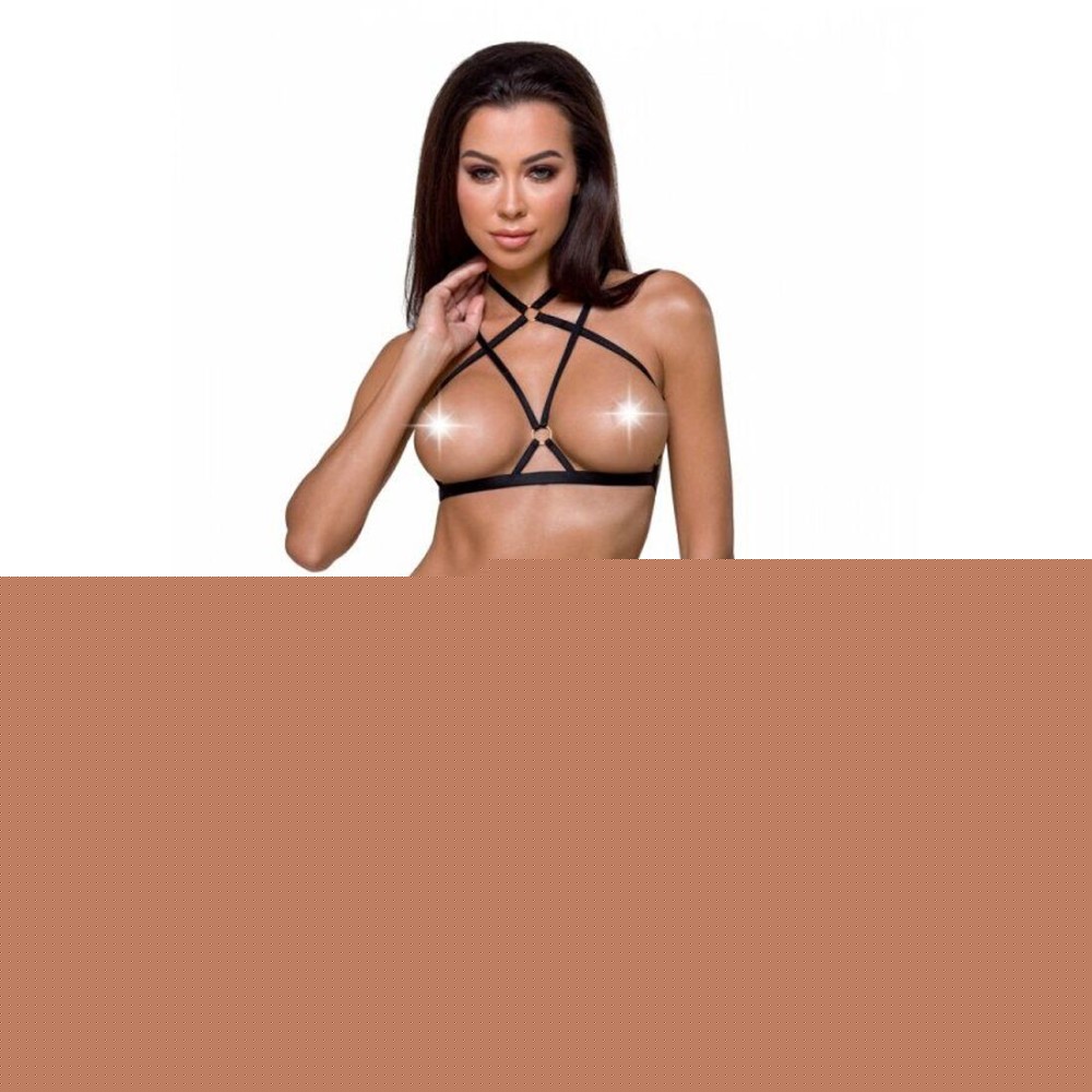 Портупея-стрепи Passion Exclusive KELIS BRA L/XL, black - зображення 1