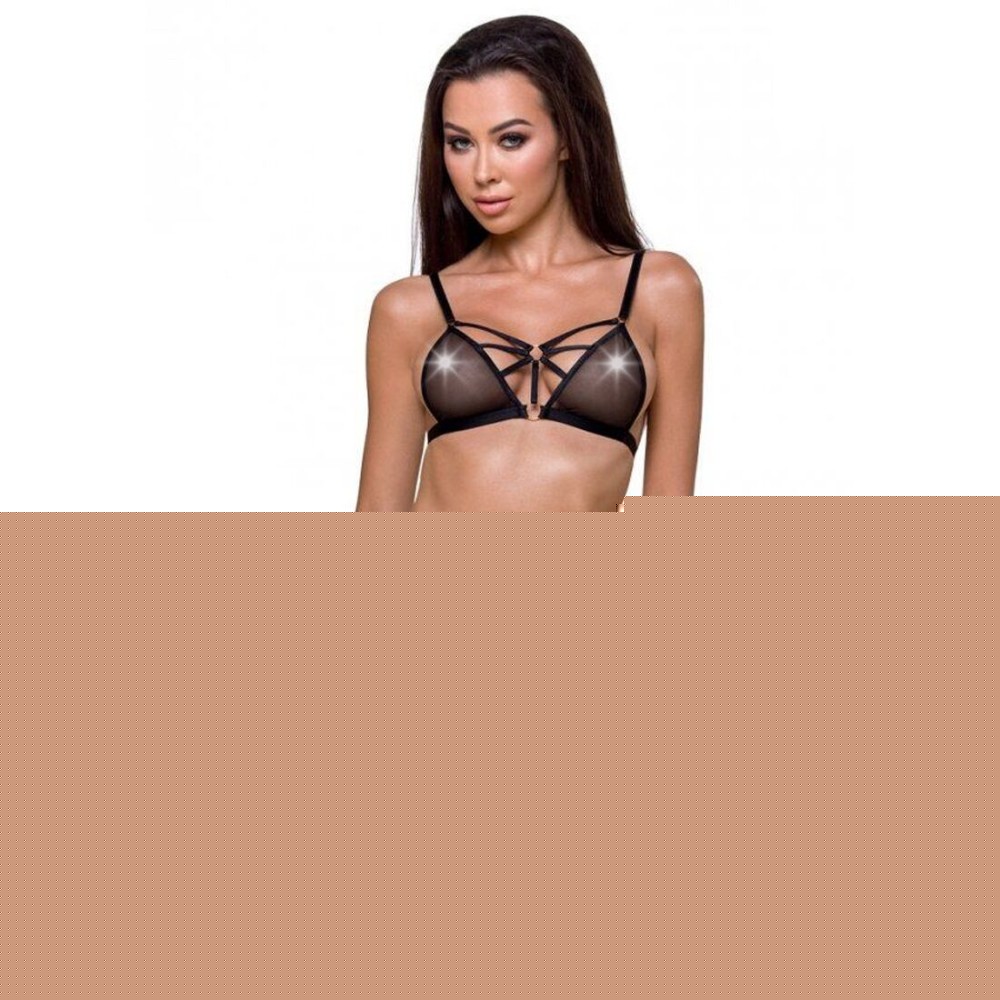 Бюстгальтер-стрепи Passion Exclusive MEGGY BRA L/XL, black - зображення 1