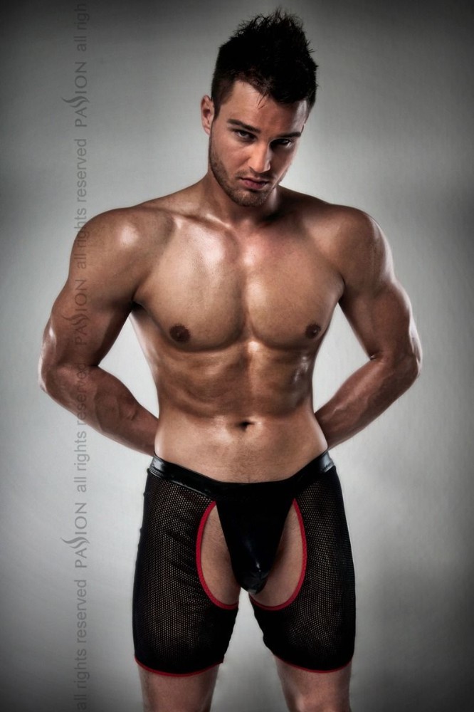 Чоловічі трусики-шорти Passion 012 THONG black L/XL - зображення 1