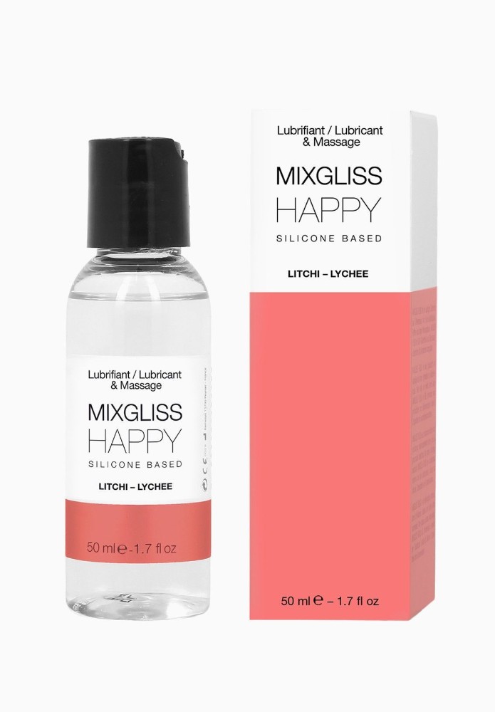 Лубрикант на силіконовій основі MixGliss HAPPY - LITCHI (50 мл) з ароматом китайського лічі - зображення 1