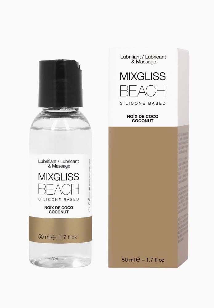Лубрикант на силіконовій основі MixGliss BEACH - NOIX DE COCO (50 мл) з ароматом кокоса - зображення 1