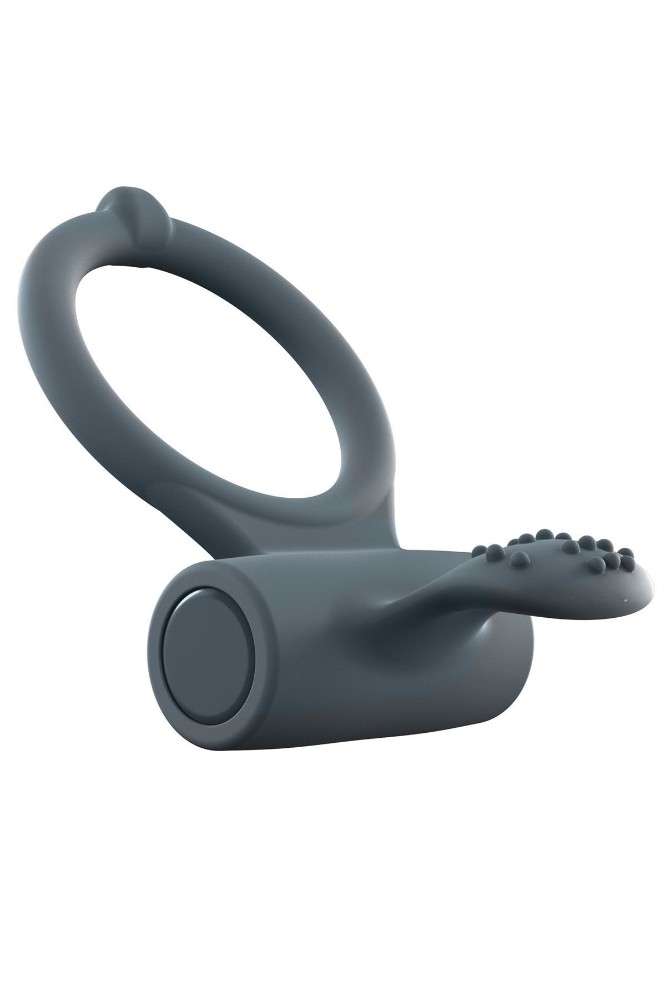 Ерекційне кільце Dorcel Power Clit Plus з вібрацією, перезаряджається, з язичком та щіточкою - зображення 1
