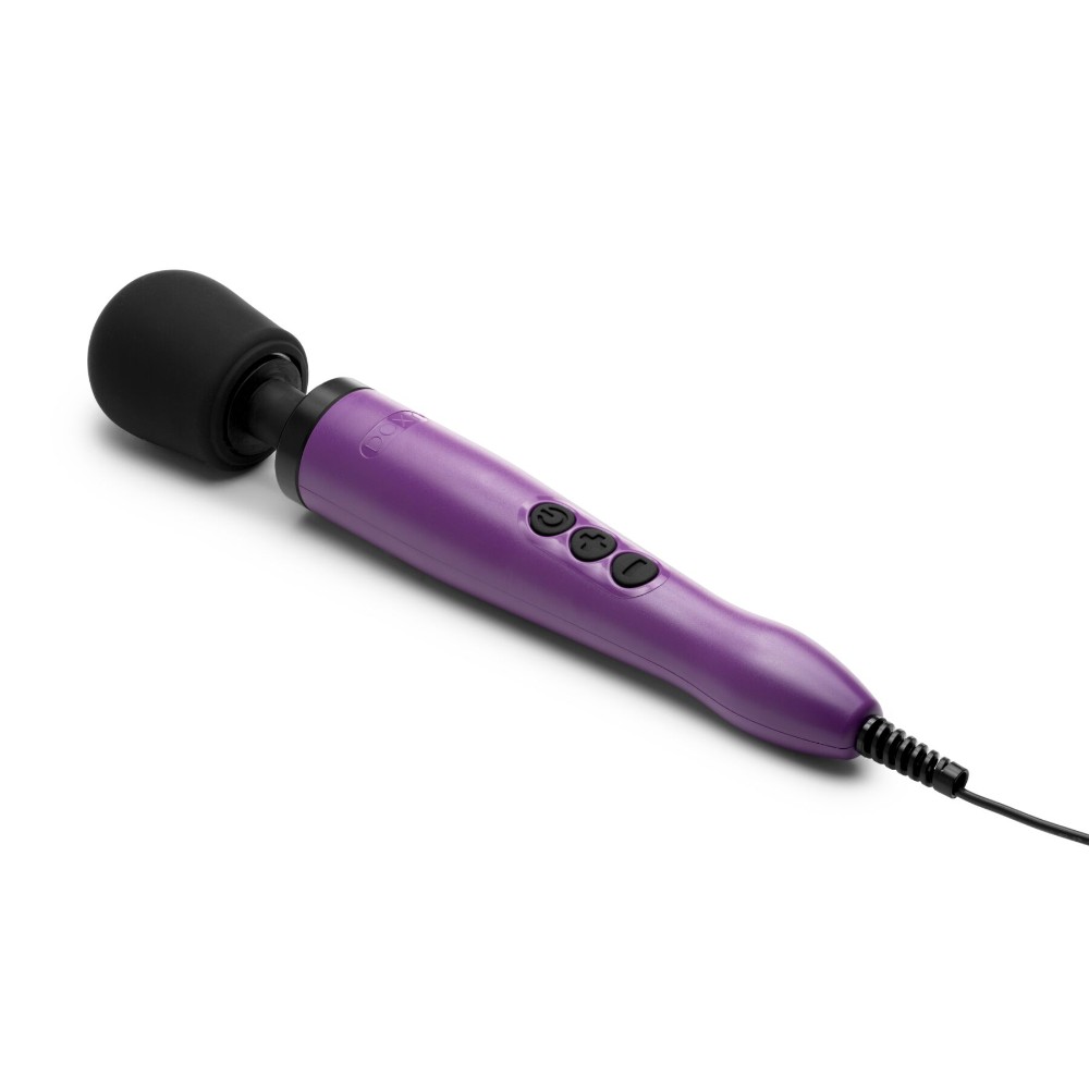 Вібромасажер DOXY Original Purple, дуже потужний, живлення 220В, пульсівні вібрації - зображення 1