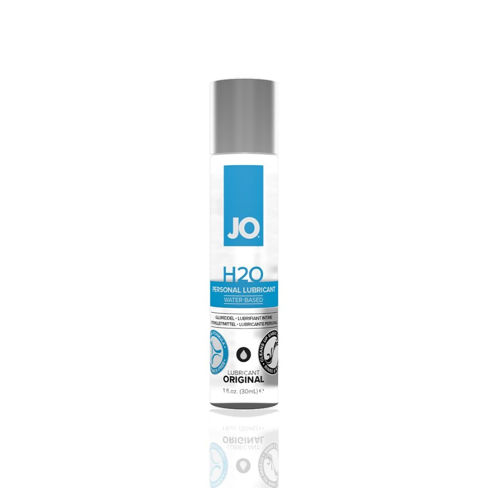 Змазка на водній основі JO H2O ORIGINAL (30 мл) оліїста і гладенька, рослинний гліцерин - зображення 1