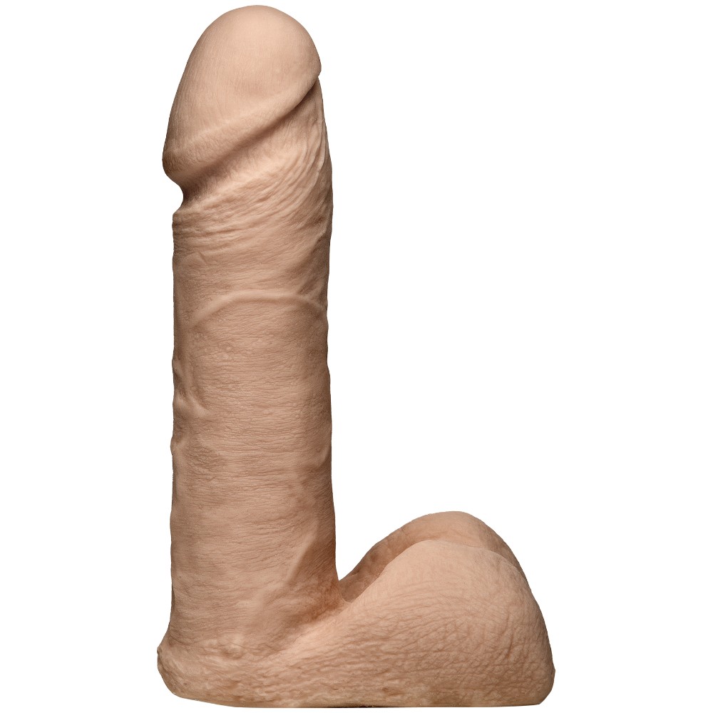 Фалоімітатор Doc Johnson Vac-U-Lock - 6 Inch ULTRASKYN Cock White, діаметр 4,3 см - зображення 1