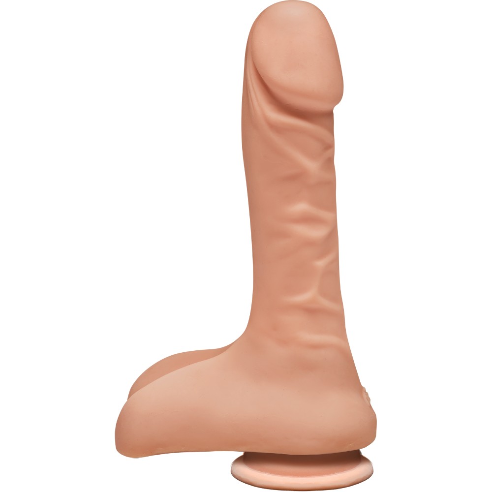 Фалоімітатор Doc Johnson The D - Super D - 9 Inch With Balls - ULTRASKYN, діаметр 5,1 см - зображення 1
