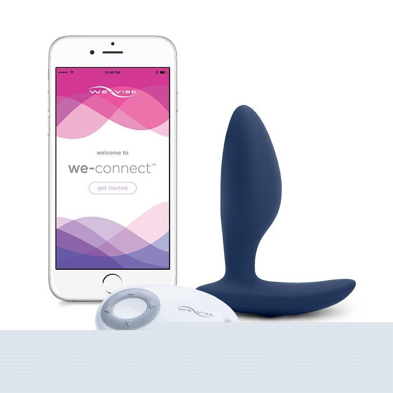 Анальна смарт-вібропробка We-Vibe Ditto Moonlight Blue з пультом ДК - зображення 1