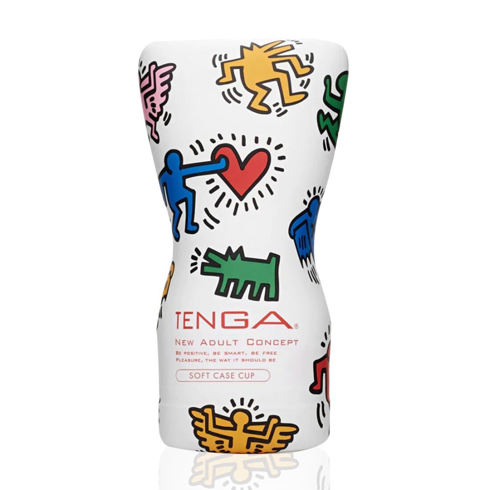 Мастурбатор Tenga Keith Haring Soft Case Cup (м’яка подушечка) стисний - зображення 1