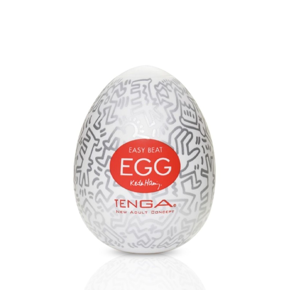Мастурбатор-яйце Tenga Keith Haring Egg Party - зображення 1
