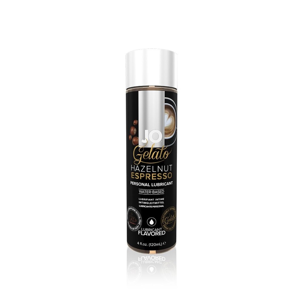 Змазка на водній основі JO GELATO Hazelnut Espresso (120 мл) без цукру, парабенів та пропіленгліколю - зображення 1