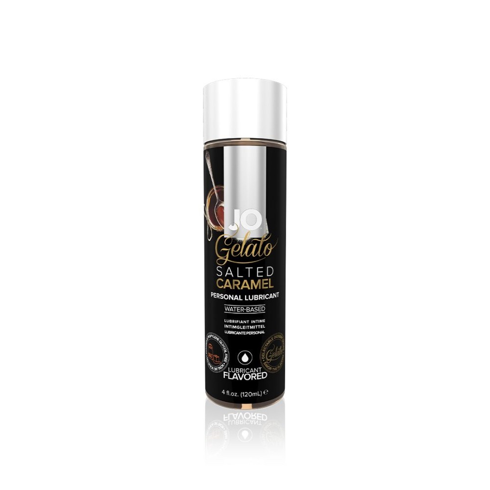 Змазка на водній основі JO GELATO Salted Caramel (120 мл) без цукру, парабенів та гліколю - зображення 1