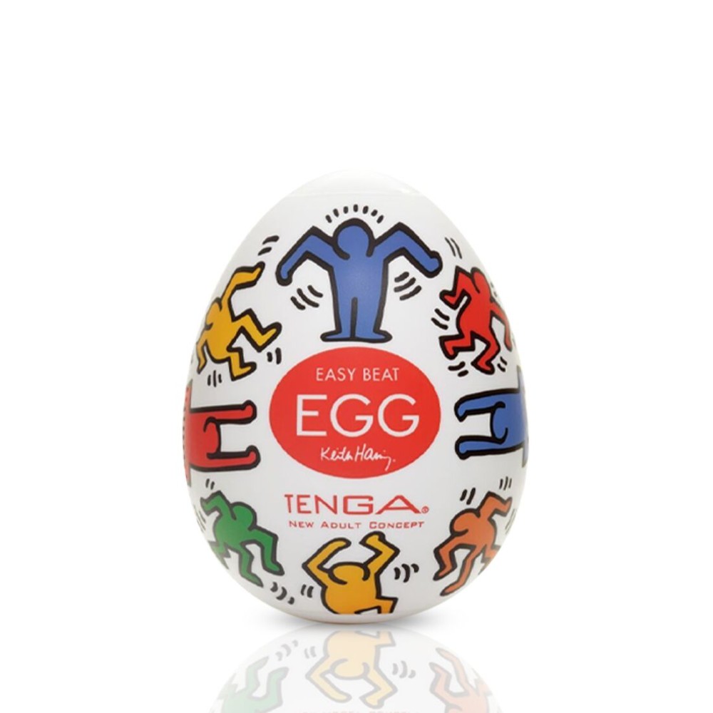 Мастурбатор-яйце Tenga Keith Haring Egg Dance - зображення 1