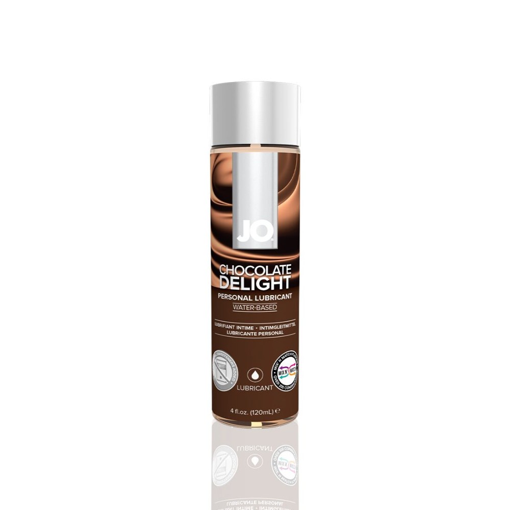 Змазка на водній основі JO H2O — Chocolate Delight (120 мл) без цукру, рослинний гліцерин - зображення 1