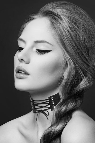 Чокер зі шнурівкою Bijoux Pour Toi - LACET, екошкіра - зображення 1