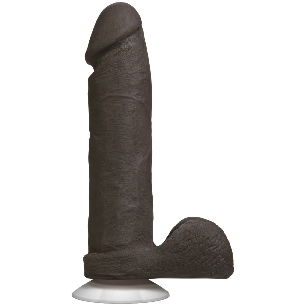 Фалоімітатор Doc Johnson The Realistic Cock 8 inch Black - ULTRASKYN, Vack-U-Lock, діаметр 5,1 см - зображення 1