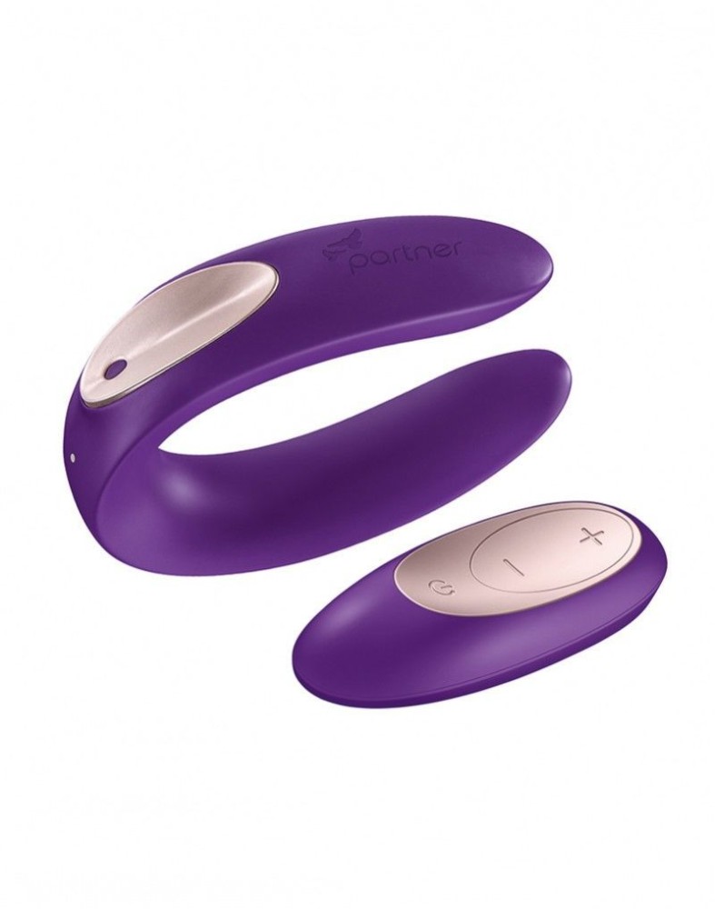 Вібратор для пар Satisfyer Double Plus Remote з пультом ДК та двома моторчиками - зображення 1