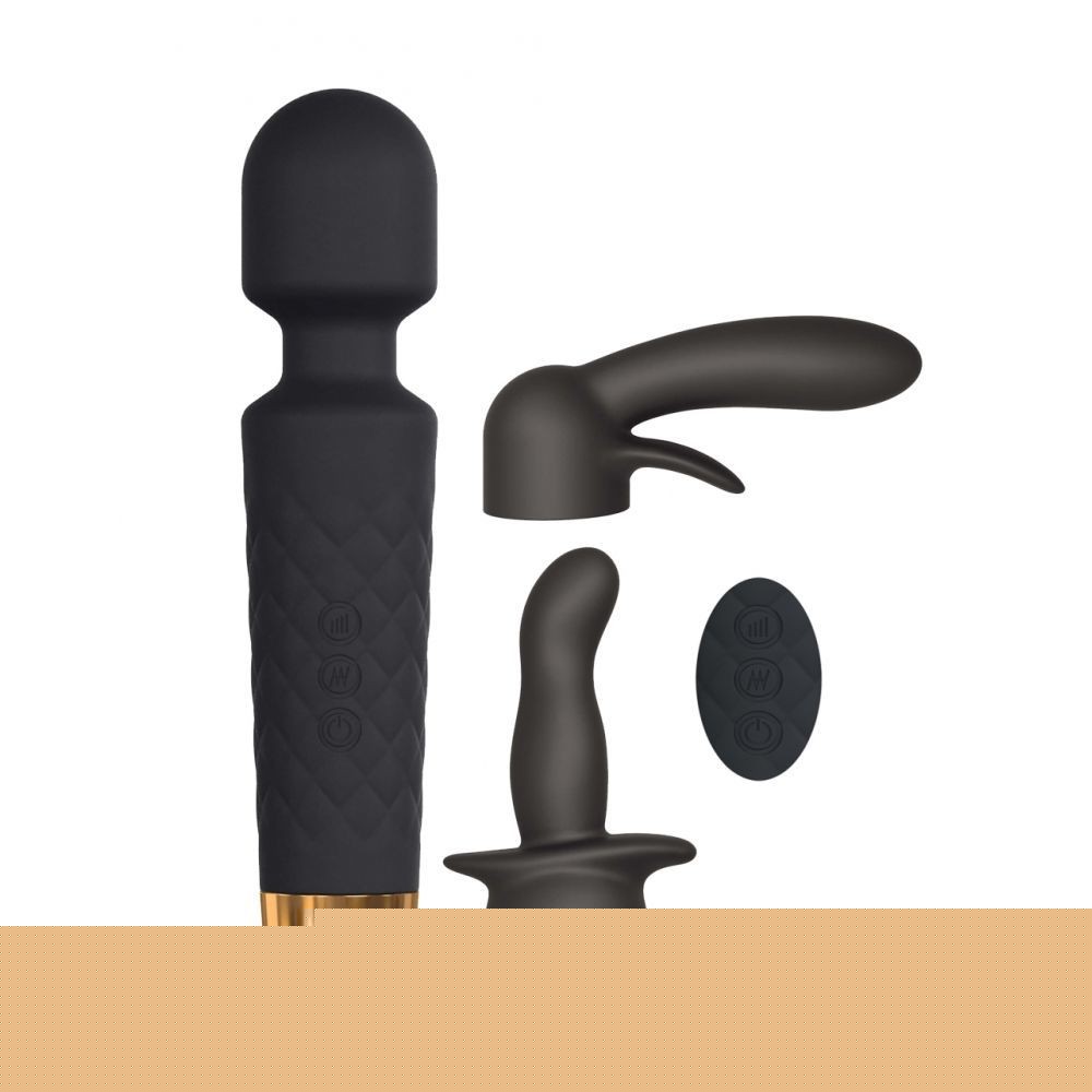 Мінівібромасажер Dorcel Kit Wanderful з насадками (анальна і вагінальна), водонепроникний - зображення 1