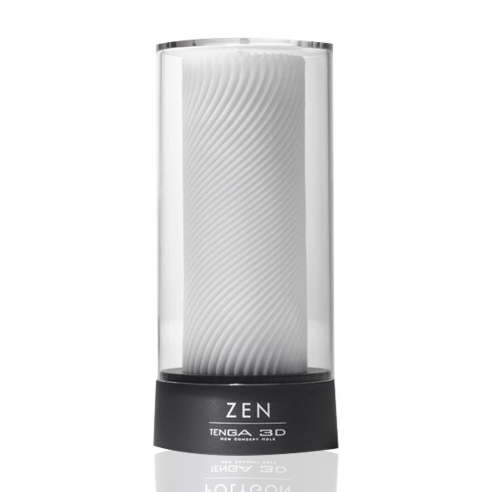 Мастурбатор Tenga 3D Zen, дуже ніжний, з антибактеріального еластомеру зі сріблом - зображення 1