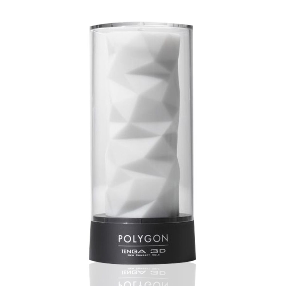 Мастурбатор Tenga 3D Polygon, дуже ніжний, з антибактеріального еластомеру зі сріблом - зображення 1