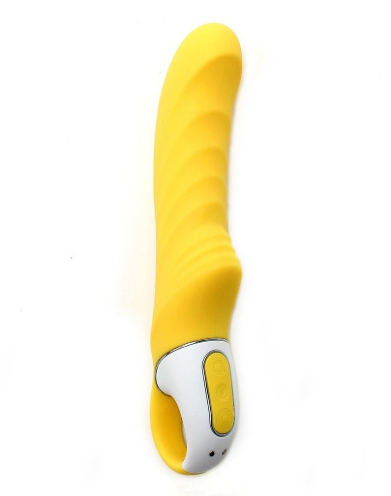Потужний вібратор Satisfyer Vibes Yummy Sunshine з гнучким стовбуром і стимул. рельєфом, 12 режимів - зображення 1
