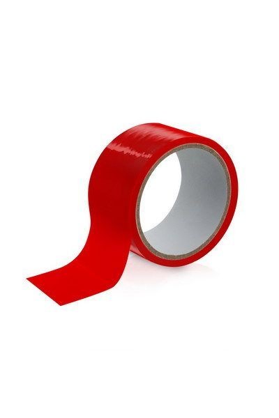 Скотч для бондажа Fetish Tentation Red (15 м), не липне до шкіри і волосків, тільки сам до себе - зображення 1