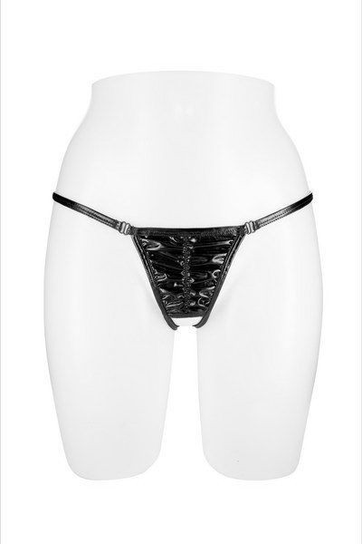Трусики-стрінги з доступом Fashion Secret ANGELA Black - зображення 1