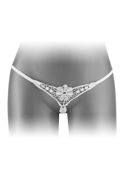 Трусики-стрінги з доступом Fashion Secret DANUTA White - зображення 1