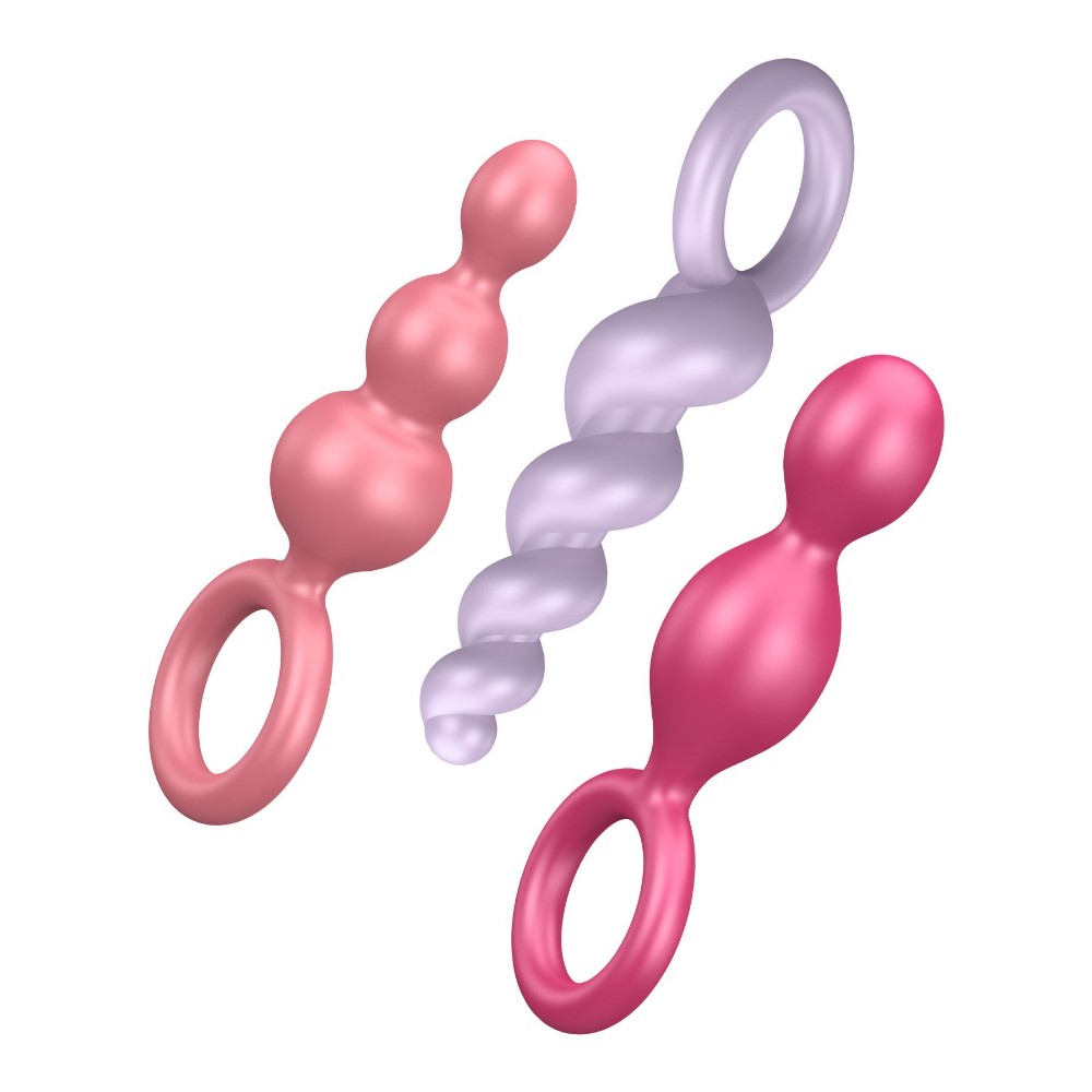 Набір анальних іграшок Satisfyer Plugs (set of 3) - Booty Call, макс. діаметр 3 см - зображення 1