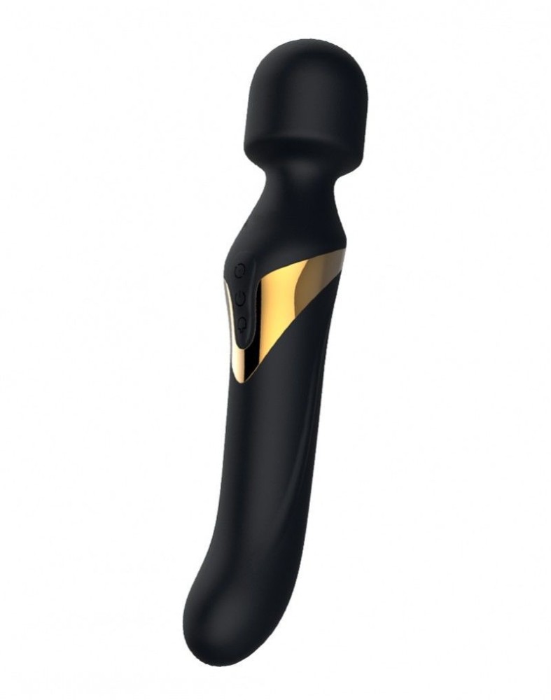 Вібромасажер 2в1 Dorcel Dual Orgasms Gold класичний масажер і вібратор з перлинним масажем - зображення 1