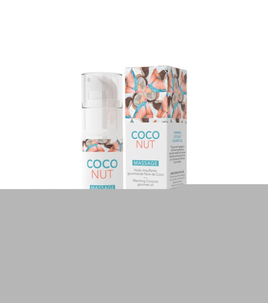 Масажна олія EXSENS Coconut 50 мл розігрівальна, без цукру, без парабенів, їстівна - зображення 1