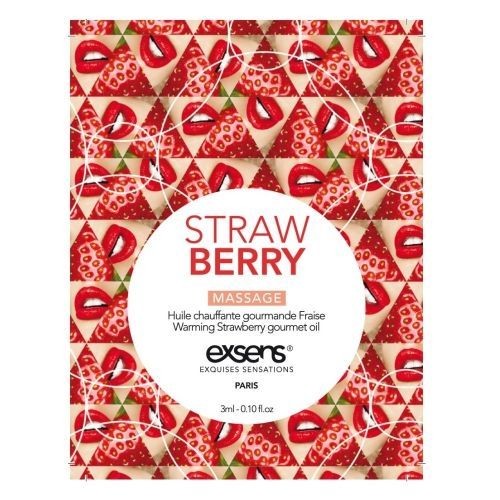 Пробник масажної олії EXSENS Strawberry 3мл - зображення 1