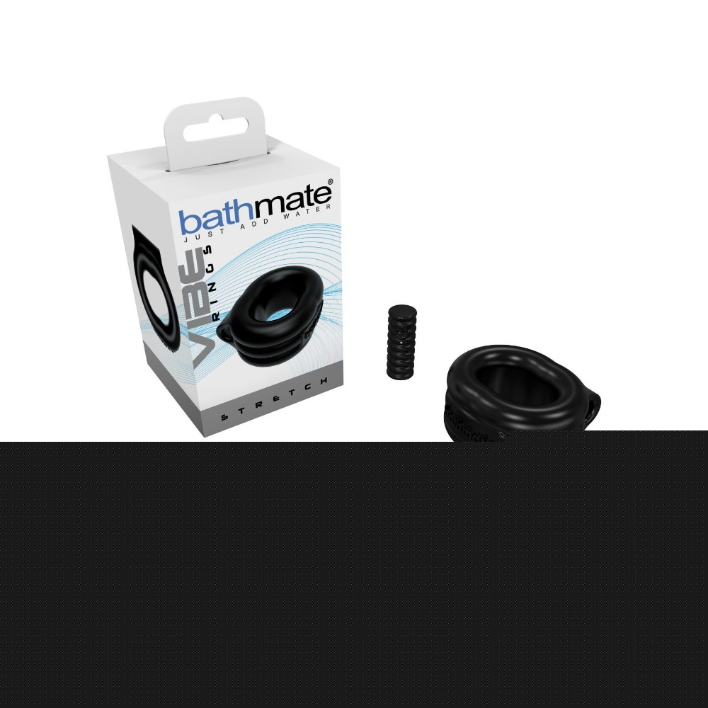 Ерекційне віброкільце Bathmate Vibe Ring Stretch, широке, може бути обмежувачем - зображення 1