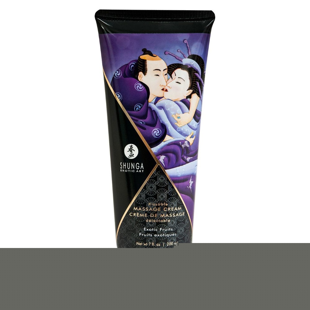 Їстівний масажний крем Shunga Kissable Massage Cream – Exotic Fruits (200 мл) - зображення 1