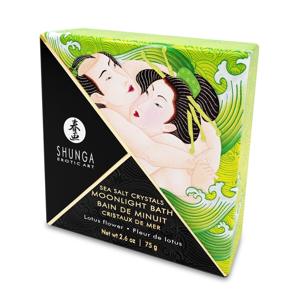 Сіль для ванни Shunga Moonlight Bath – Lotus Flower (75 г), сіль Мертвого моря, ароматичні олії - зображення 1
