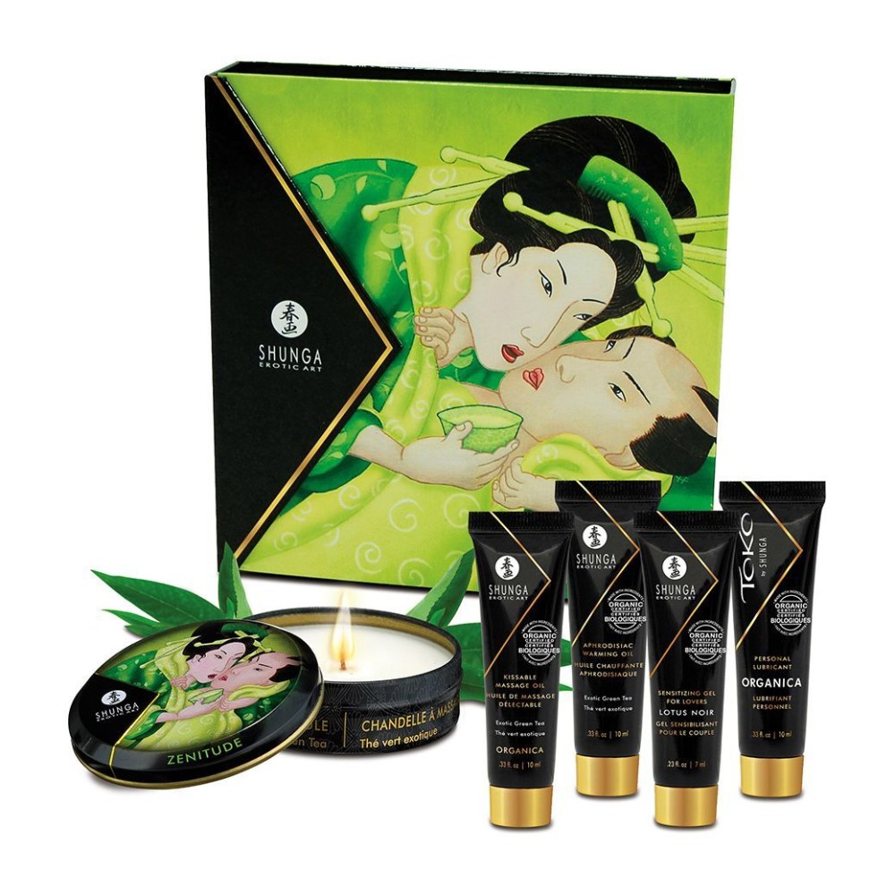 Подарунковий набір Shunga GEISHAS SECRETS ORGANICA – Exotic Green Tea: для шикарної ночі вдвох - зображення 1