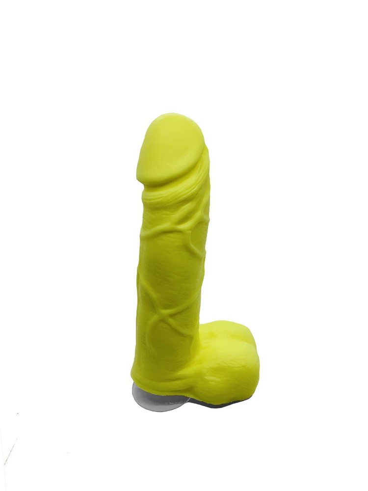 Мило у формі пеніса Чистий Кайф Yellow size M, крафтове мило-член, натуральне - зображення 1
