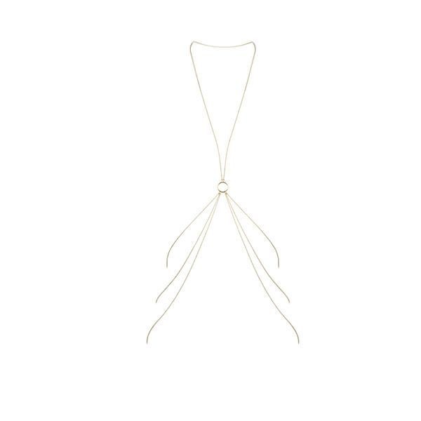 Ланцюжок для тіла Bijoux Indiscrets Magnifique 8 Body Chain - Gold, прикраса для тіла - зображення 1