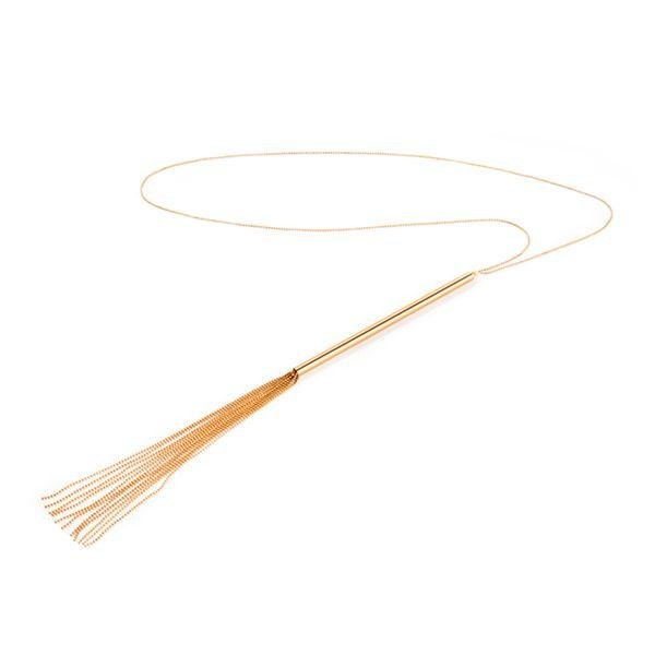 Ланцюжок-батіг на шию Bijoux Indiscrets MAGNIFIQUE Necklace Whip - Gold, прикраса для тіла - зображення 1