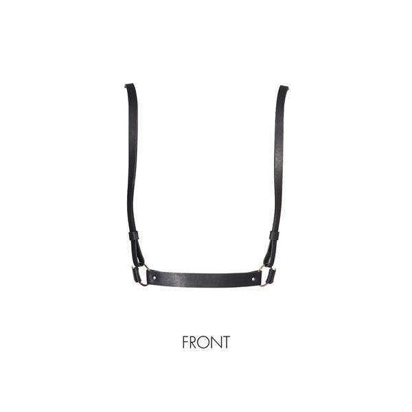 Портупея Bijoux Indiscrets MAZE - X Harness Black, екошкіра - зображення 1
