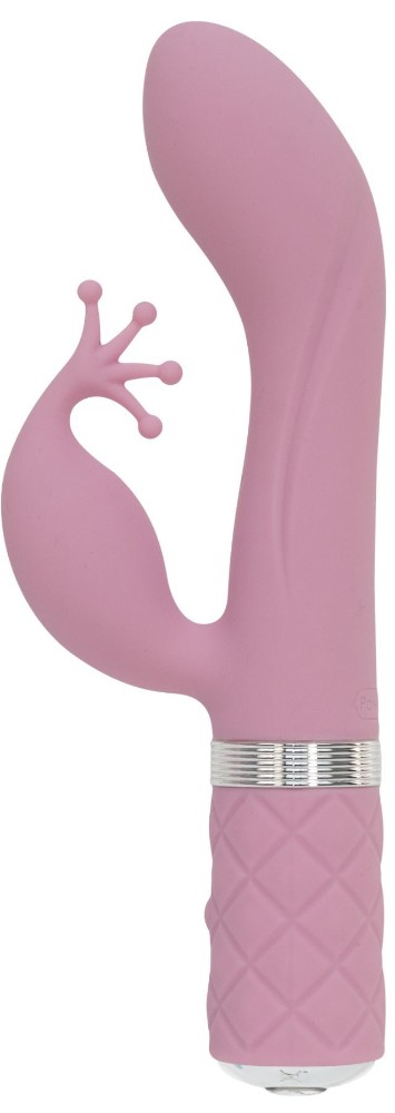 Розкішний вібратор-кролик Pillow Talk - Kinky Pink з кристалом Сваровські, потужний - зображення 1