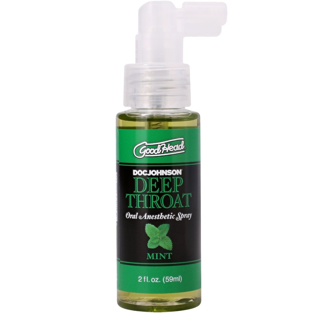 Спрей для мінету Doc Johnson GoodHead DeepThroat Spray - Mystical Mint 59 мл для глибокого мінету - зображення 1