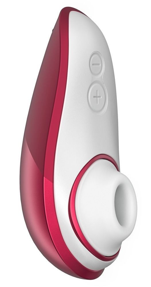 Вакуумний кліторальний стимулятор Womanizer Liberty Red, магнітна кришка, 2 насадки - зображення 1