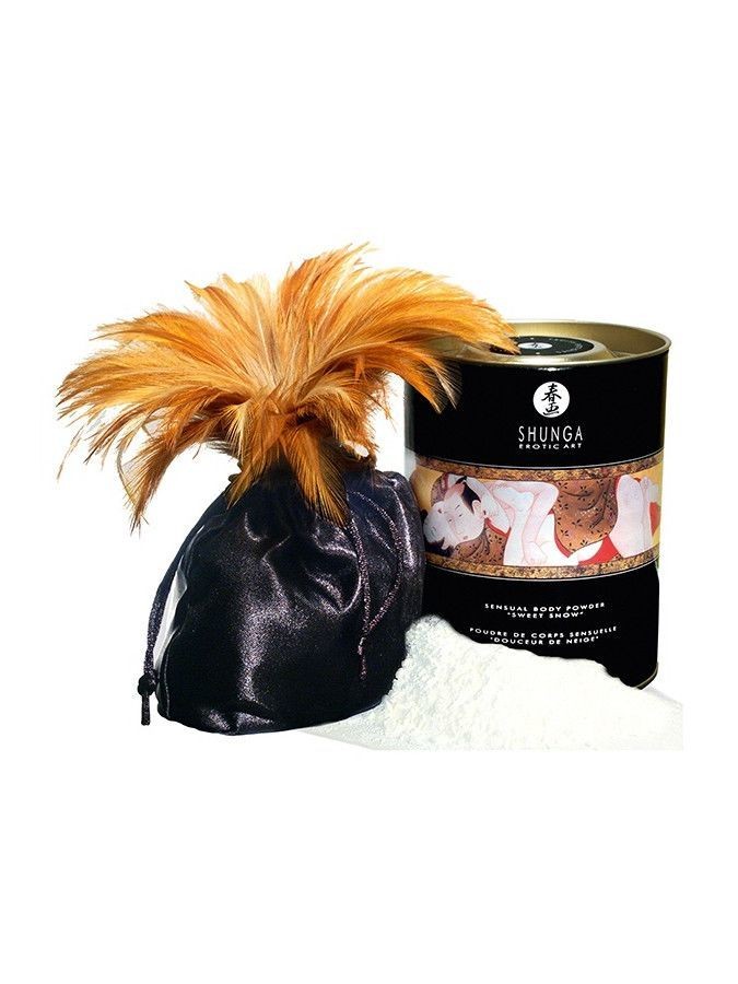 Смачна пудра для оральних пестощів Shunga Sweet Snow Body Powder – Honey of the Nymphs (228 гр) - зображення 1
