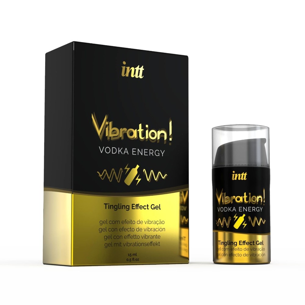 Рідкий вібратор Intt Vibration Vodka (15 мл), густий гель, дуже смачний, діє до 30 хвилин - зображення 1